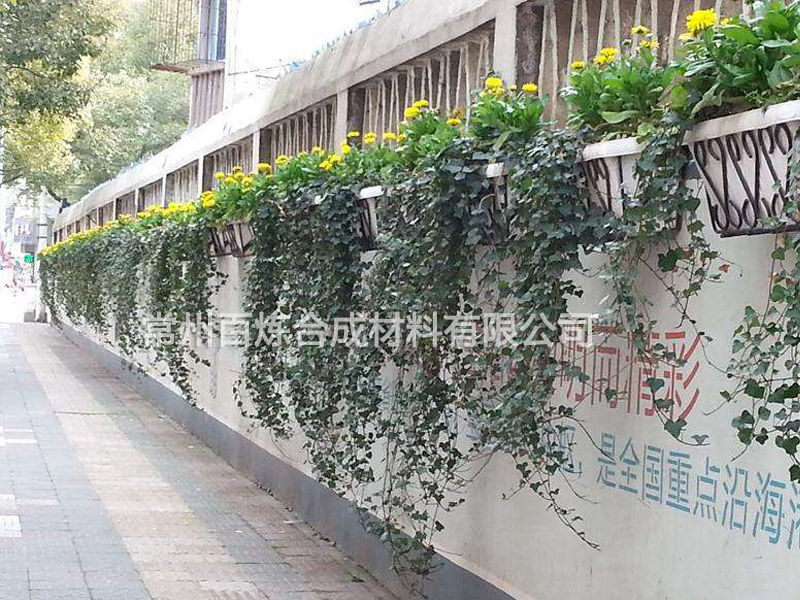 围墙绿化玻璃钢花盆